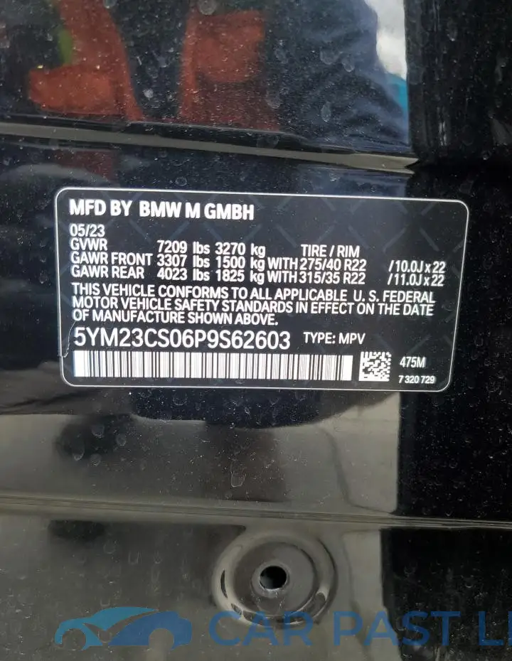 5YM23CS06P9S62603# 14