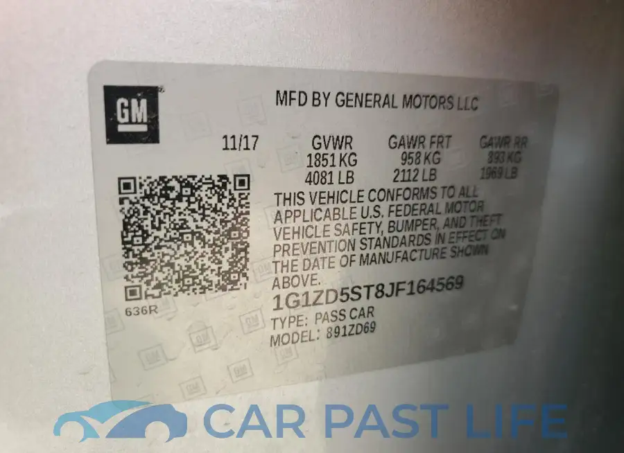 1G1ZD5ST8JF164569# 12