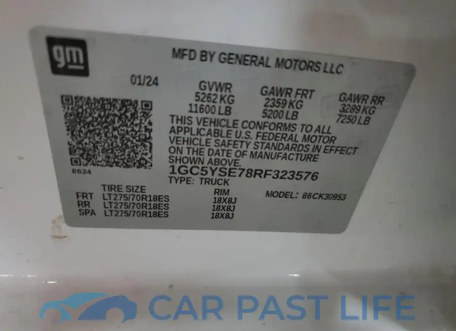 1GC5YSE78RF323576# 12