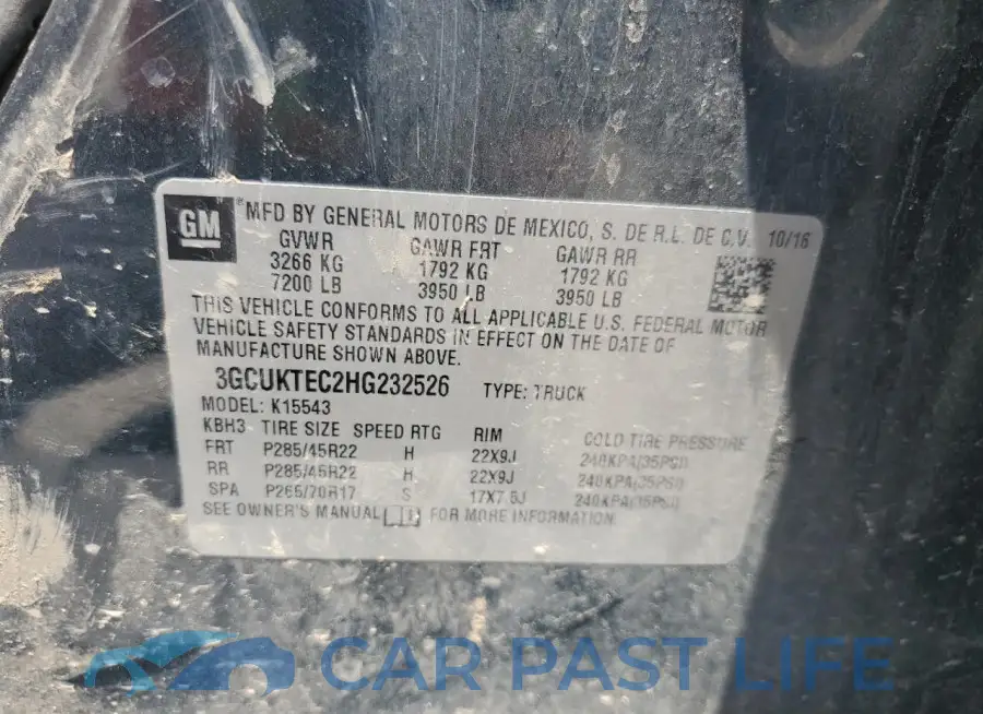 3GCUKTEC2HG232526# 12