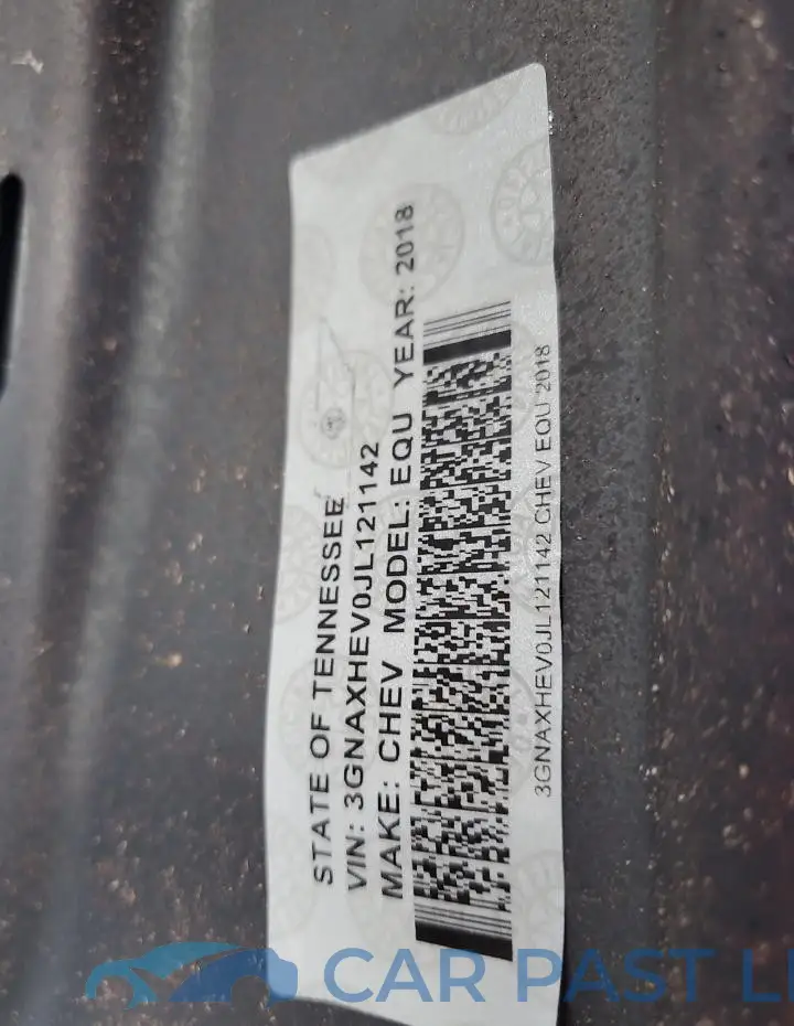 3GNAXHEV0JL121142# 12