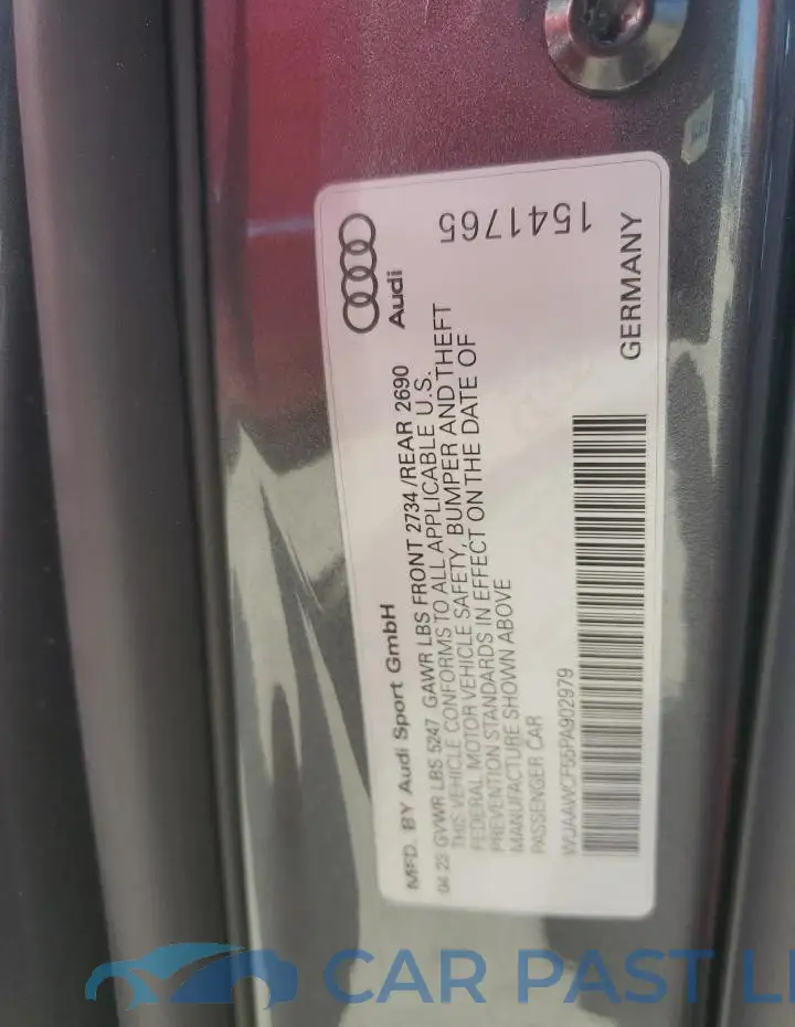WUAAWCF55PA902979# 12