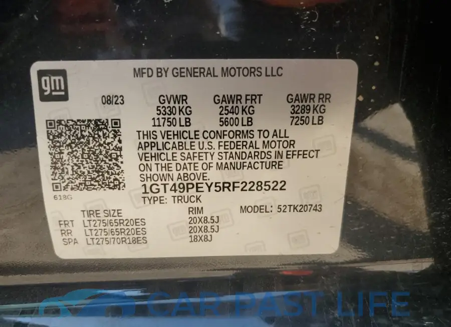 1GT49PEY5RF228522# 13