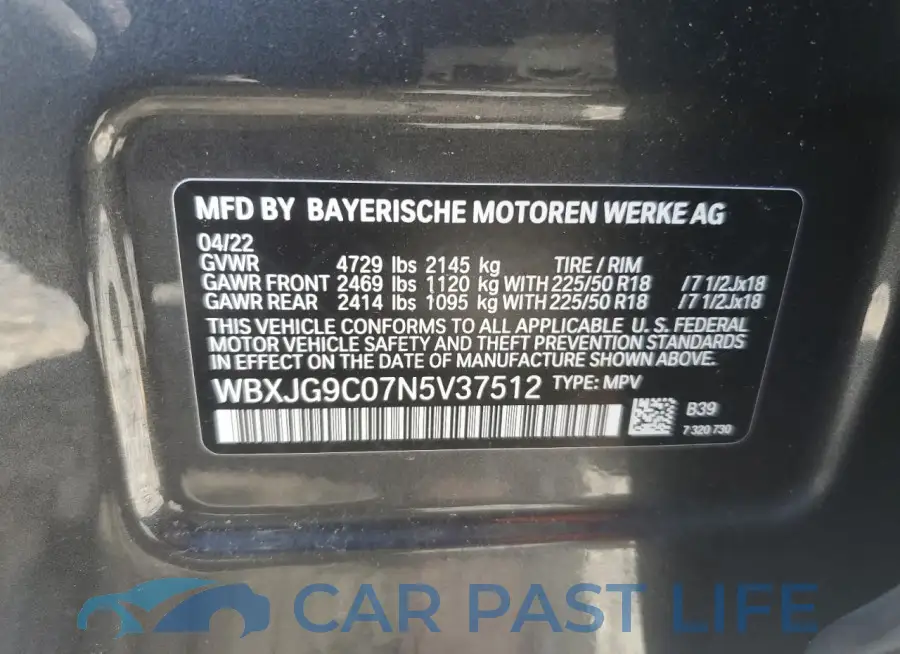 WBXJG9C07N5V37512# 13