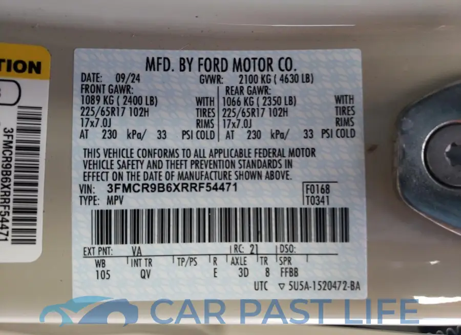 3FMCR9B6XRRF54471# 14