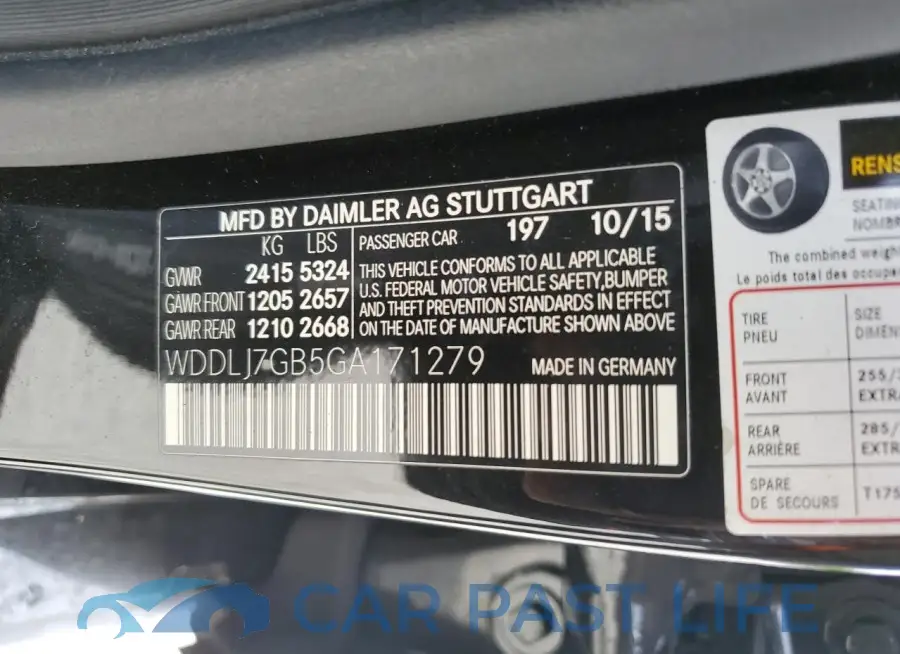 WDDLJ7GB5GA171279# 12