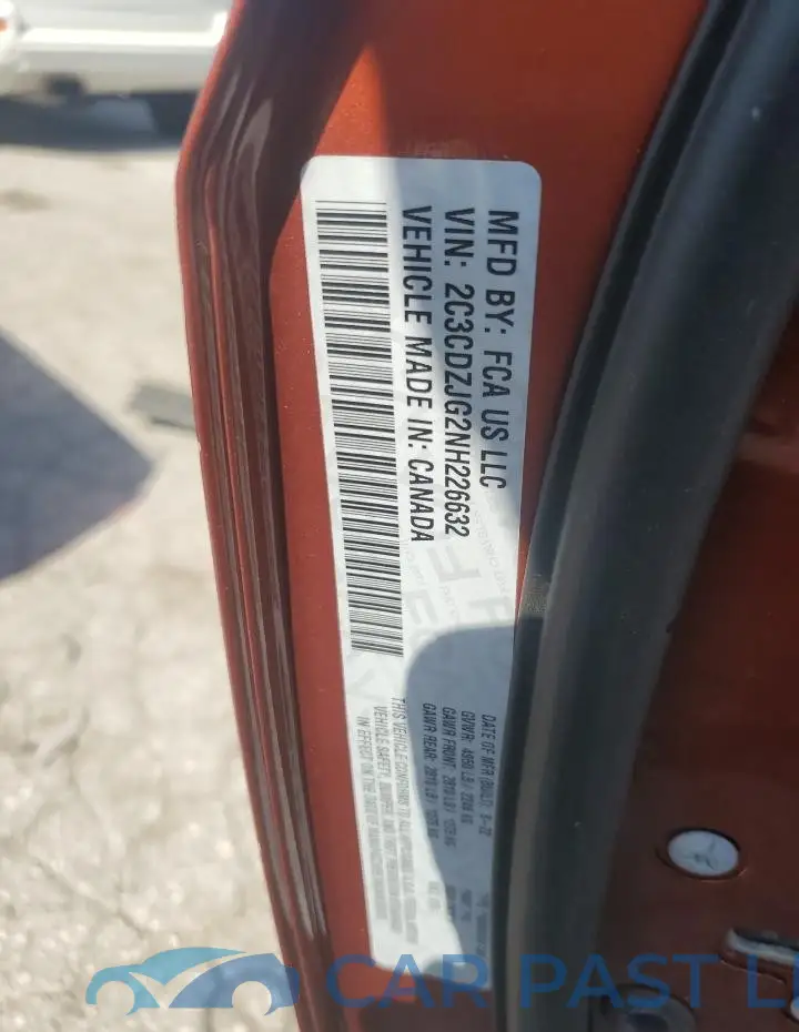 2C3CDZJG2NH226632# 12