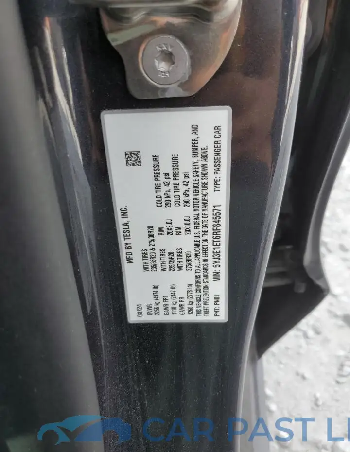5YJ3E1ET6RF845571# 13