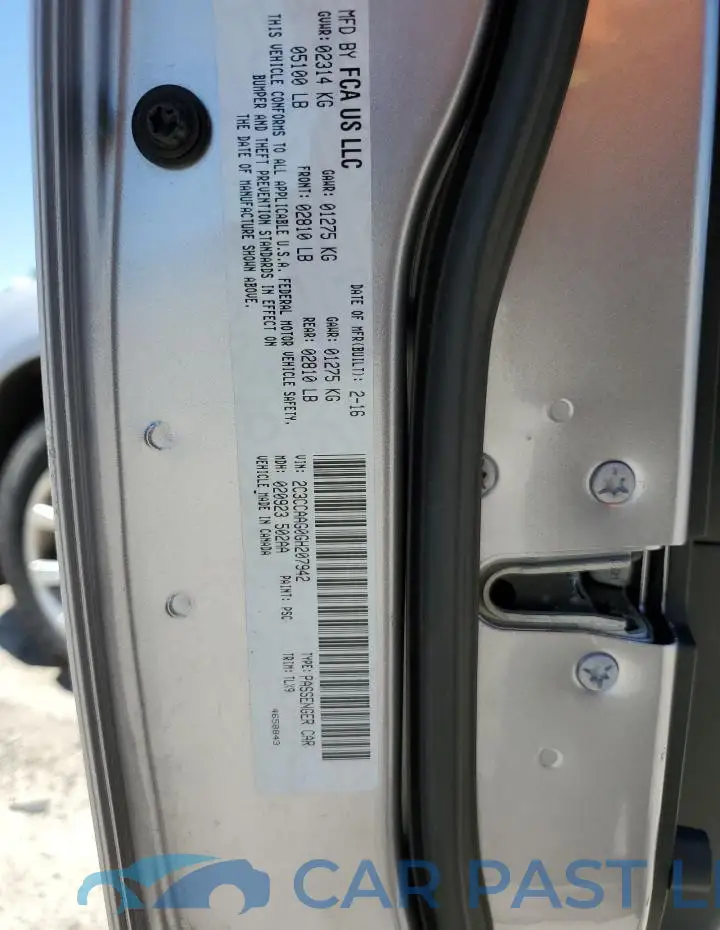 2C3CCAAG0GH207942# 12