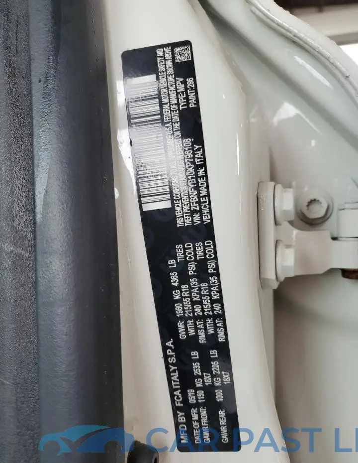 ZFBNFYB10KP796108# 14