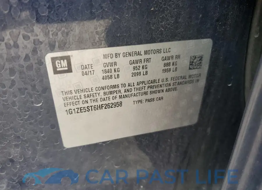 1G1ZE5ST6HF262958# 13