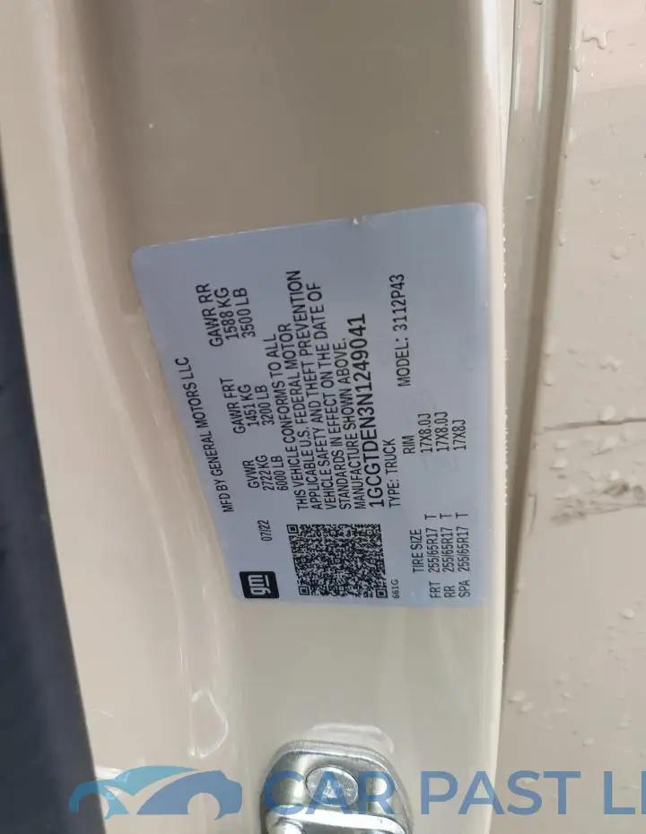 1GCGTDEN3N1249041# 12