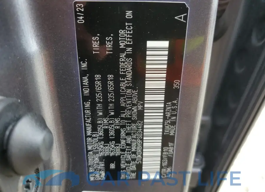 5TDKDRBH9PS034482# 13