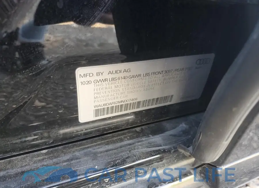 WAU8DAF82MN007466# 12