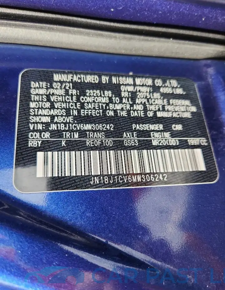 JN1BJ1CV6MW306242# 13