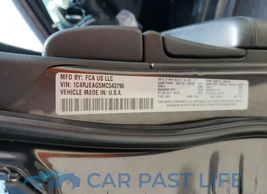 1C4RJEAG5MC543796# 13