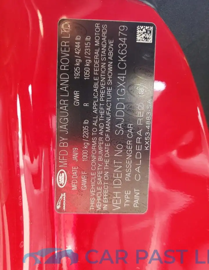 SAJDD1GX4LCK63479# 13