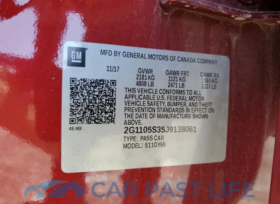 2G1105S35J9138061# 13