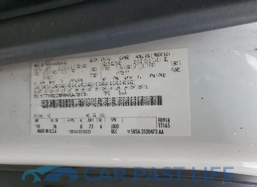 1FTYR2CM9HKA49930# 14