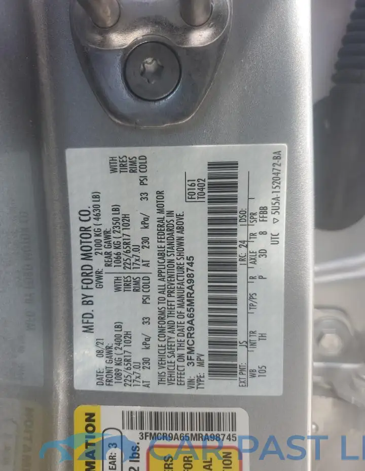3FMCR9A65MRA98745# 14