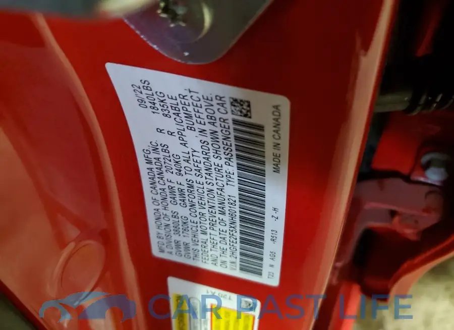 2HGFE2F5XNH601821# 12