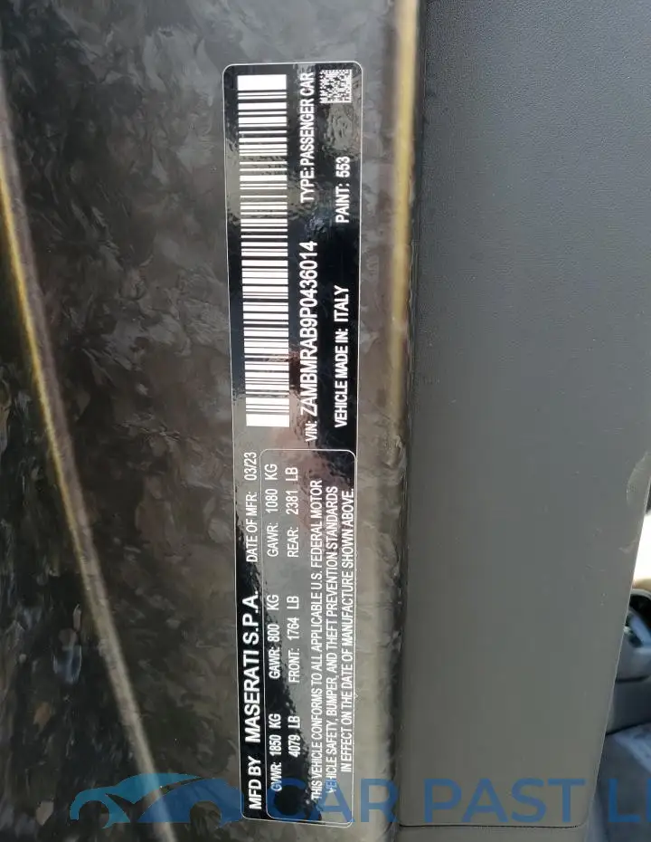 ZAMBMRAB9P0436014# 13