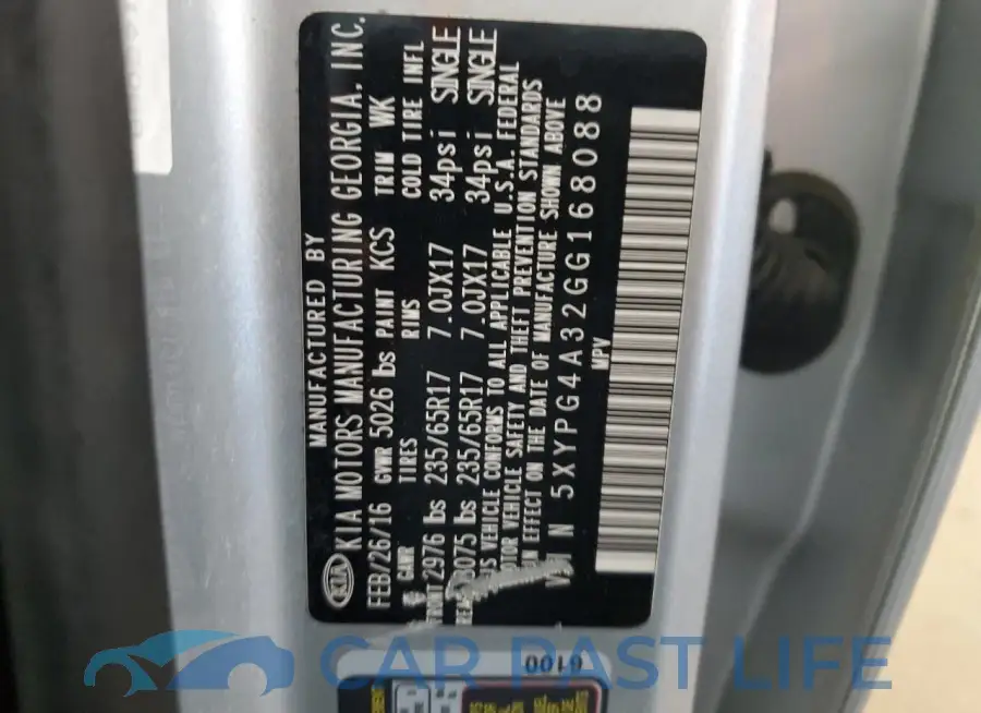5XYPG4A32GG168088# 14
