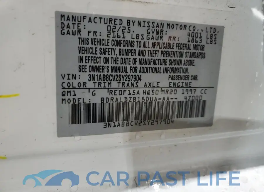 3N1AB8CV2SY297904# 12