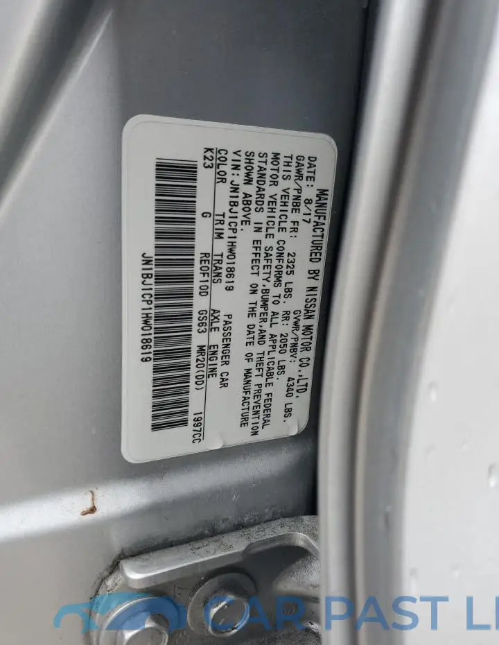 JN1BJ1CP1HW018619# 13
