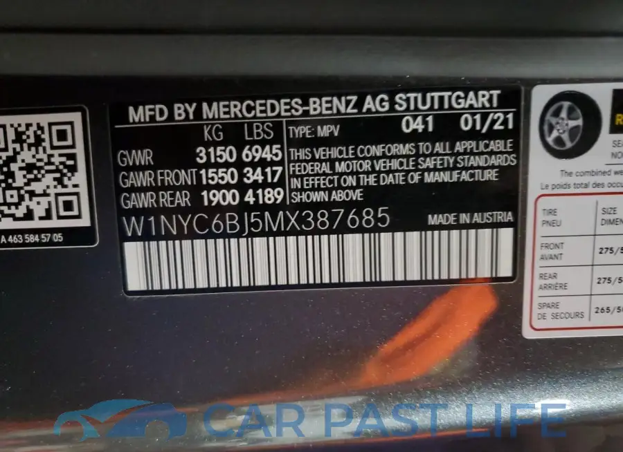 W1NYC6BJ5MX387685# 13