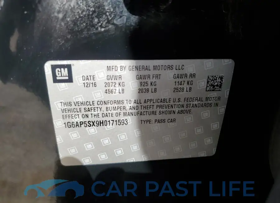 1G6AP5SX9H0171593# 13