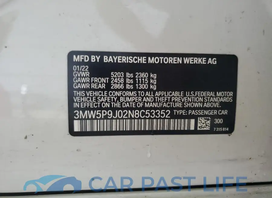3MW5P9J02N8C53352# 12