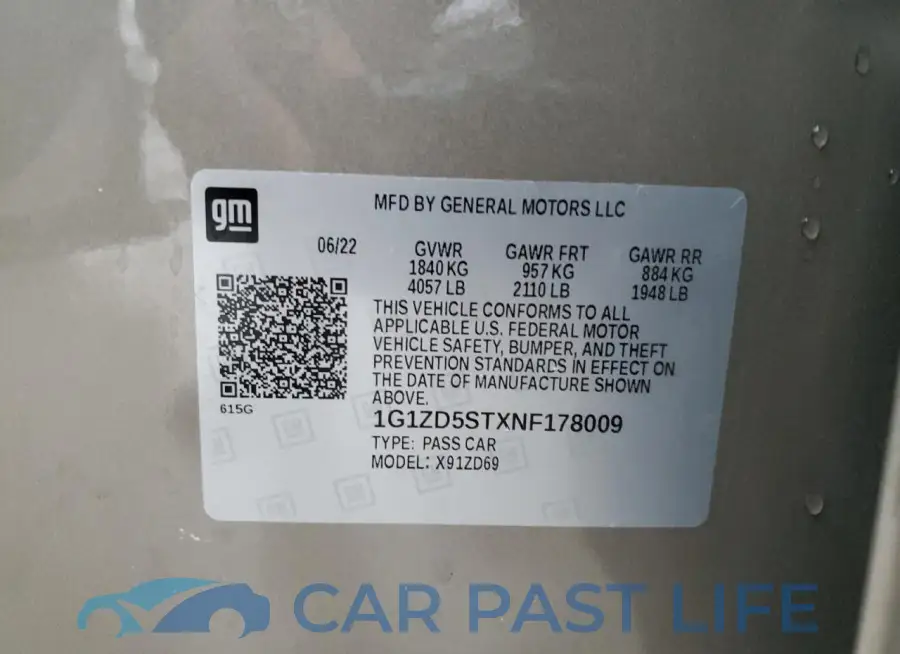 1G1ZD5STXNF178009# 12
