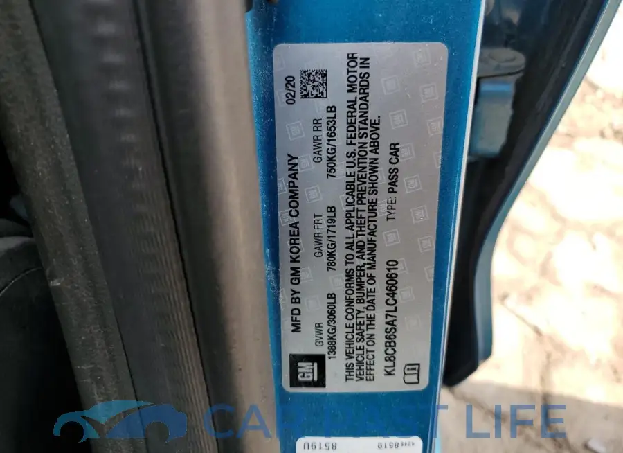 KL8CB6SA7LC460610# 12