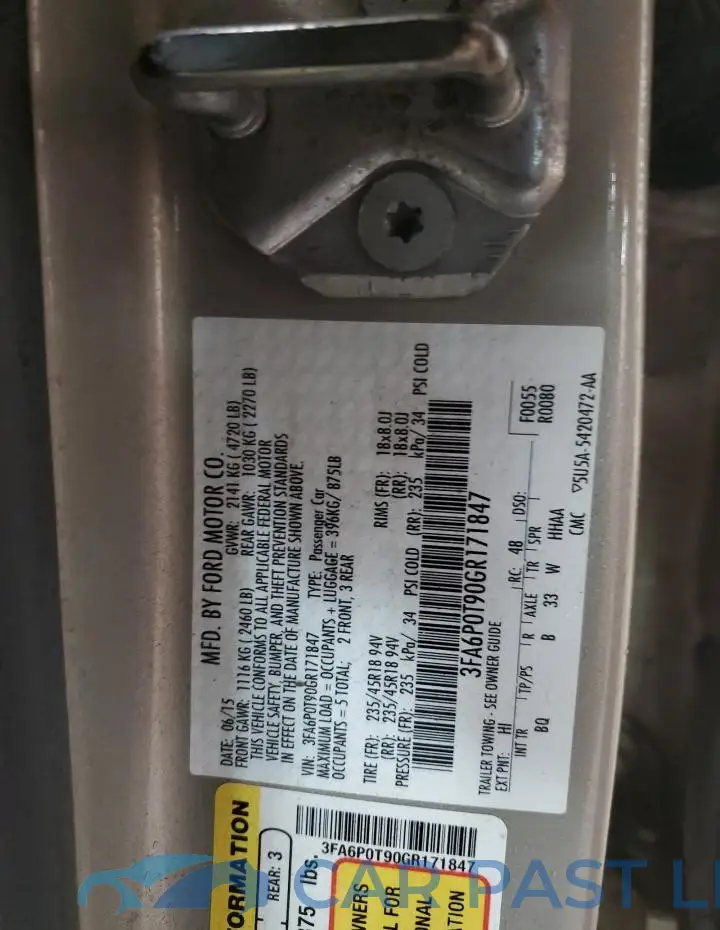 3FA6P0T90GR171847# 12