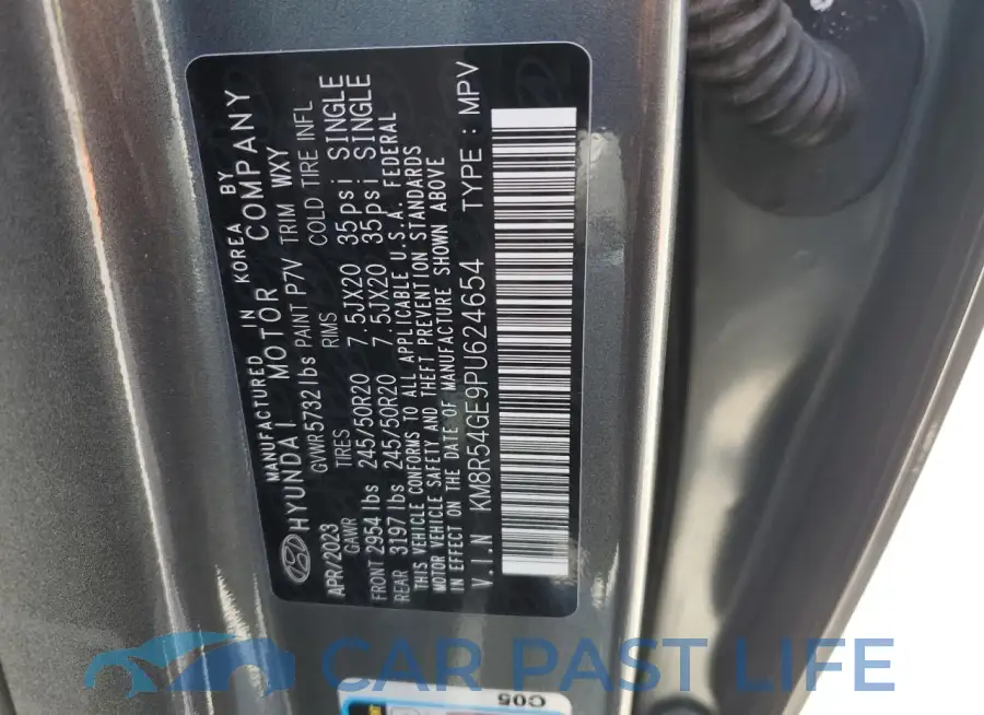 KM8R54GE9PU624654# 13