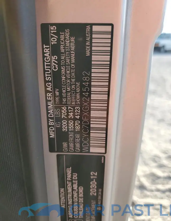 WDCYC7DFXGX245482# 13