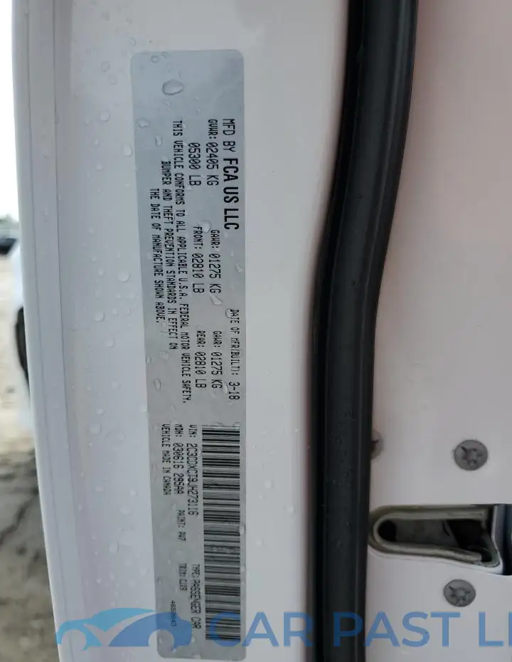 2C3CDXCT9JH273116# 12