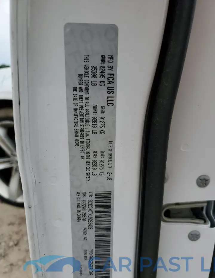 2C3CDXCTXJH260438# 12