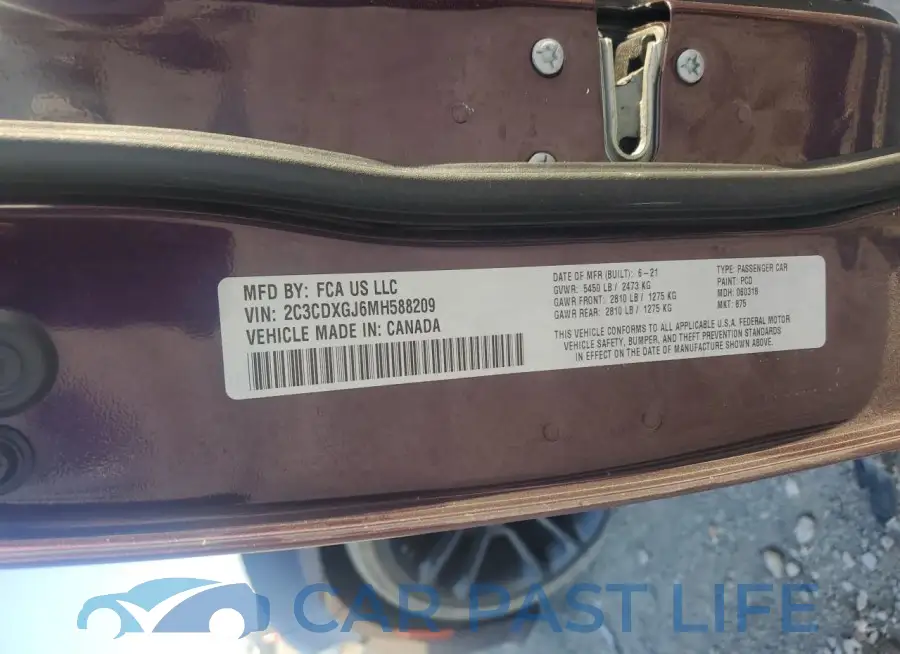 2C3CDXGJ6MH588209# 12