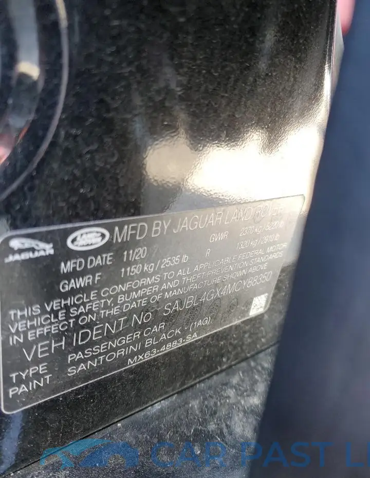 SAJBL4GX4MCY88350# 13