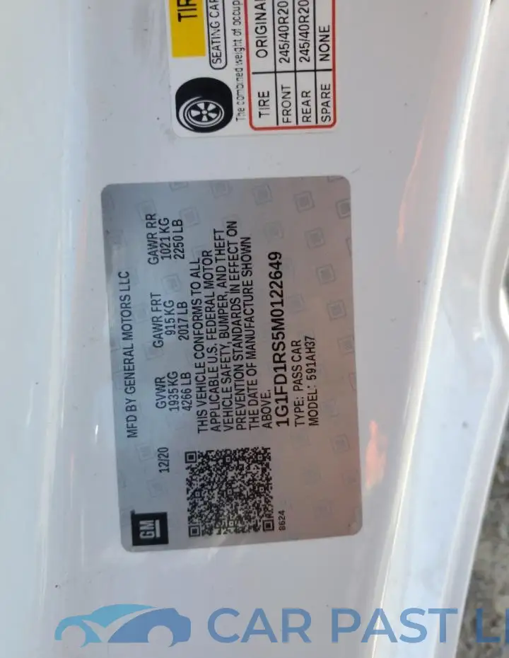 1G1FD1RS5M0122649# 12