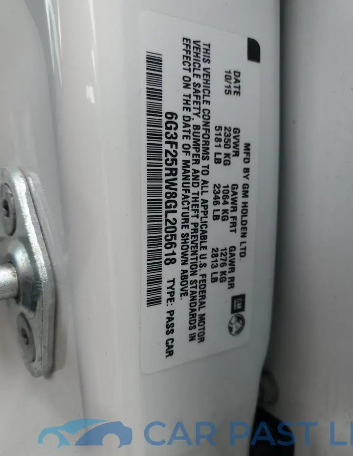 6G3F25RW8GL205618# 13