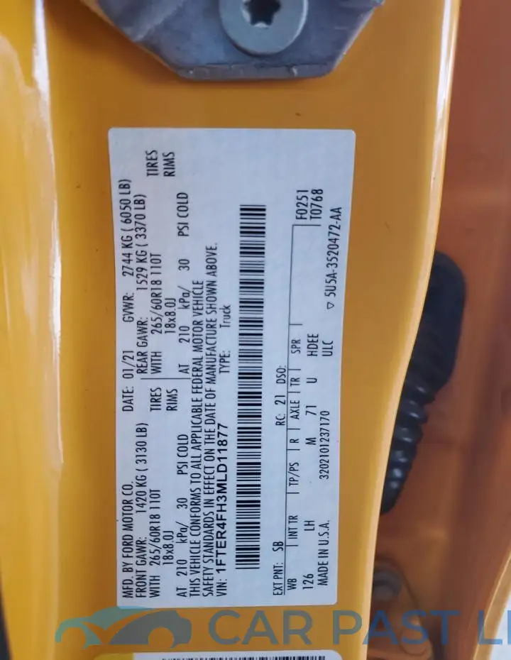 1FTER4FH3MLD11877# 12