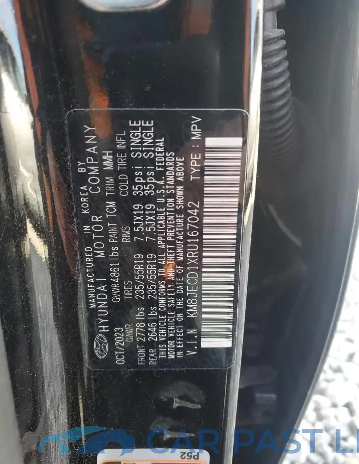 KM8JECD1XRU167042# 13