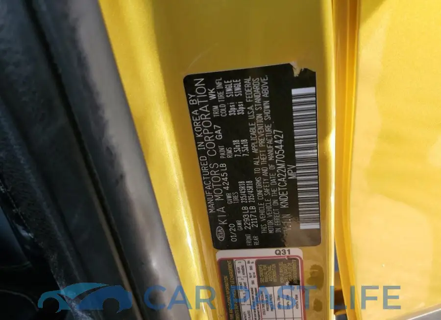 KNDETCA22M7054427# 14