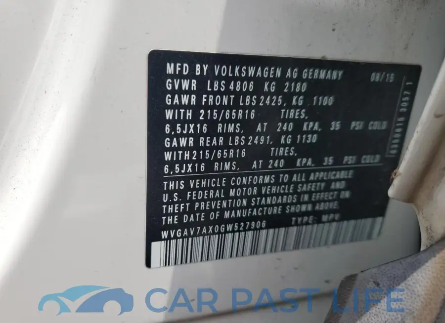 WVGAV7AX0GW527906# 13
