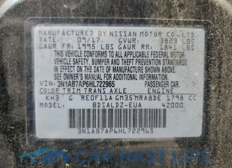 3N1AB7AP6HL722965# 12