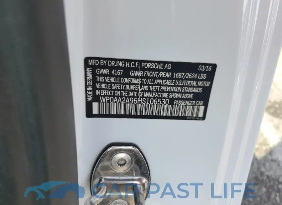 WP0AA2A96HS106530# 12