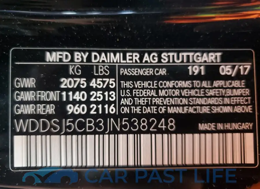 WDDSJ5CB3JN538248# 12